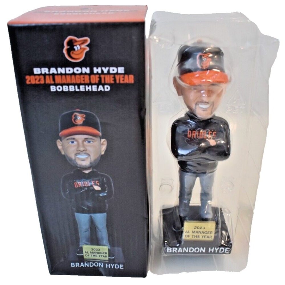 Baltimore Orioles Brandon Hyde 2023 AL Manager of the Year Bobblehead SGA 2024
